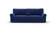 P Blue 4 Seater Sofa 1
